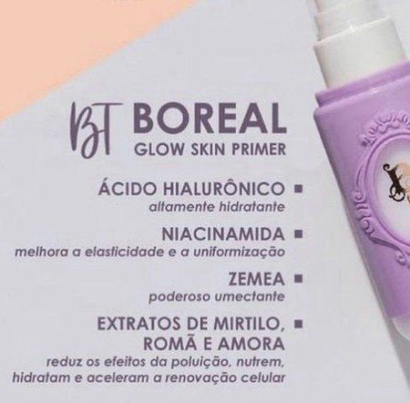 BT Boreal Glow Skin Primer Bruna Tavares - CF Makeup - Comprar maquiagens e  acessórios pelo menor preço.