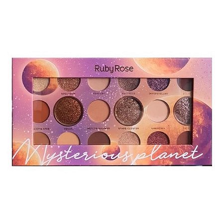 Paleta de Sombras Mysterious Planet Ruby Rose - CF Makeup - Comprar  maquiagens e acessórios pelo menor preço.