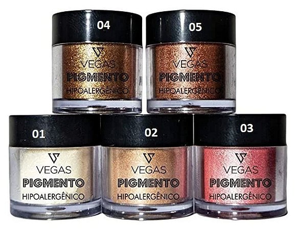 Pigmento Hipoalergênico Vegas Makeup - Cor 3