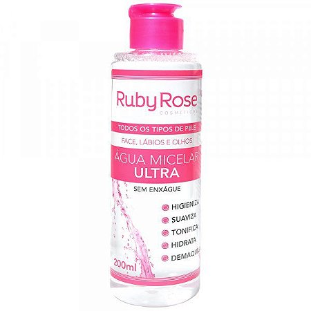 Água Micelar Ultra 200ml Ruby Rose