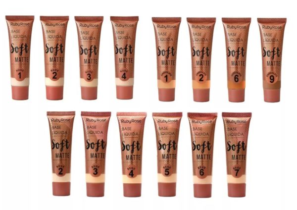 Base Liquida Soft Matte Ruby Rose - CF Makeup - Comprar maquiagens e  acessórios pelo menor preço.