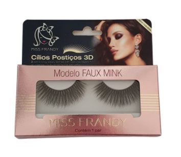 Cílios Postiços 3D Faux Mink Miss Frandy