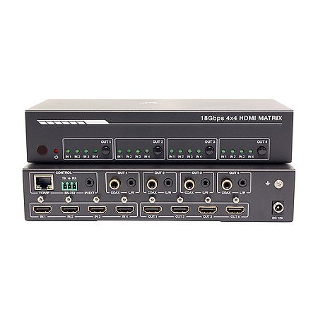 MATRIX HDMI UHD 4K VERSÃO 2.0 4x4 PORTAS