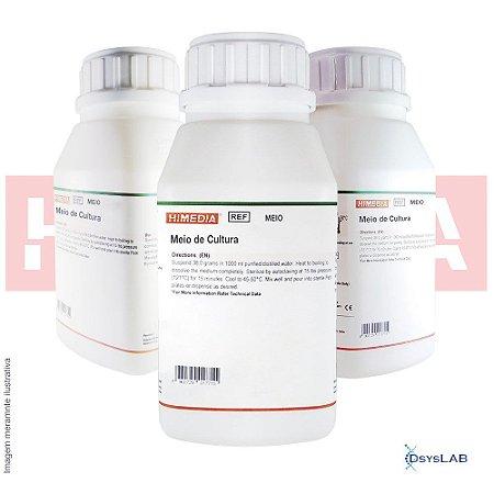 ❆ Meio Murashige e Skoog modificado n.1 (com 1/2 macronutrientes e vitaminas e sem sacarose ou ágar), pó para 25 litros PT046-25L (Himedia)