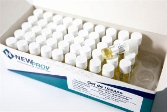 ❆ Gel de uréase (Helicobacter pylori), Caixa com 50 mini tubos, mod.: PA89 (Newprov)