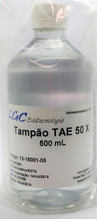 Tampão TAE, 50X concentrado, solução estéril, frasco com 500 ml 13-15001-05 (LGCBio)