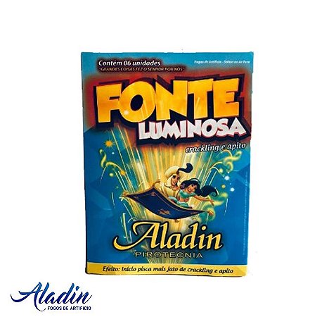 FONTE LUMINOSA CRACKLING E APITO ALADIN
