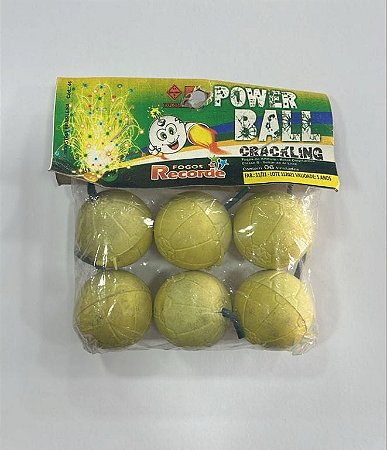 BOLINHA POWER BALL CRACKLING COLORIDA