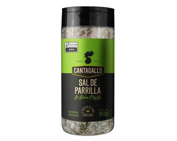 SAL DE PARRILLA COM SALSA CRIOLLA CANTA GALLO 250G
