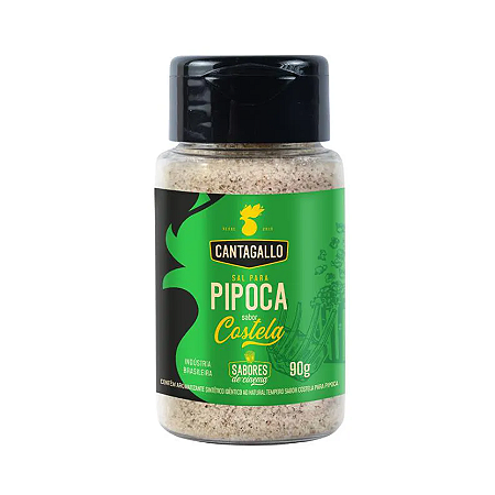 Sal para Pipoca Sabor Costela CantaGallo 90g