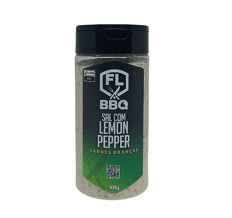Sal Parrilla Com Sabor Lemon Pepper 500g Flbbq