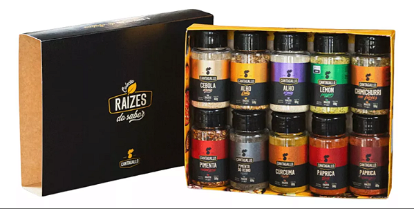 Kit Coleção De Temperos Para Cozinha Raízes Sabor Cantagallo