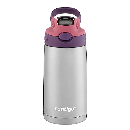 Squeeze Garrafa Termica Contigo Infantil Inox Rosa 384ml