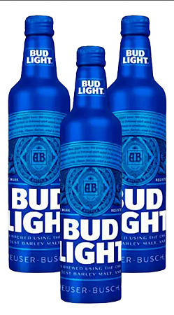 CERVEJA BUD LIGHT ALUMINIO - KIT COM 3