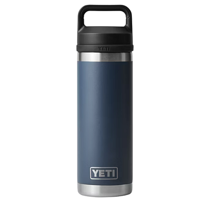 Garrafa Térmica De Parede Dupla Yeti De 18 Onças Em Aço Inoxidável, Cor Azul Marinho