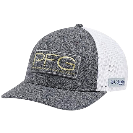 BONE IMPORTADO COLUMBIA PFG  CINZA E BRANCO COM MALHA - COLUMBIA