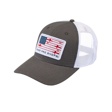 BONE BASS PROSHOP CINZA COM BRANCO  BANDEIRA EUA