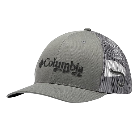 BONE COLUMBIA PFG TODO CINZA COM LOGO PRETO - COLUMBIA
