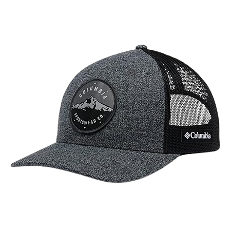 BONE COLUMBIA PFG CINZA COM TELA PRETA LOGO MONTANHA - COLUMBIA