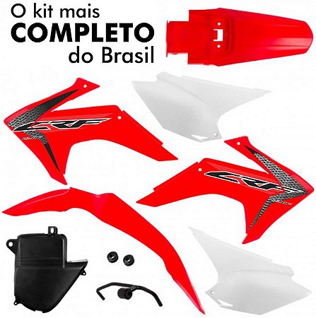 Kit Plástico CRF 230 2008 Até 2018 Pro Tork Vermelho