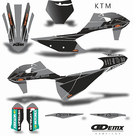 Kit Adesivo 3M ktm DEADLY CHARGE