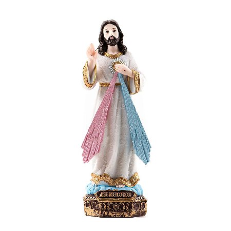 Imagem Jesus Misericordioso h 30 cm gesso nacarado | venda online na HOLYART