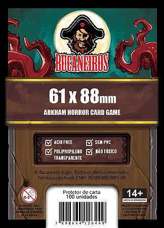 Sleeve Customizado - Arkham Horror: The Card Game (61 mm x 88 mm) - Bucaneiros