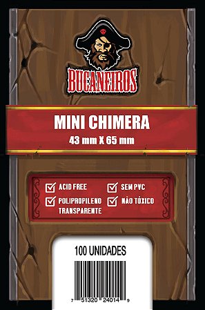 Sleeve Mini Chimera (43 mm x 65 mm) - Bucaneiros