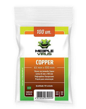 Sleeves Cooper (65 mm x 100 mm) - Meeple Virus
