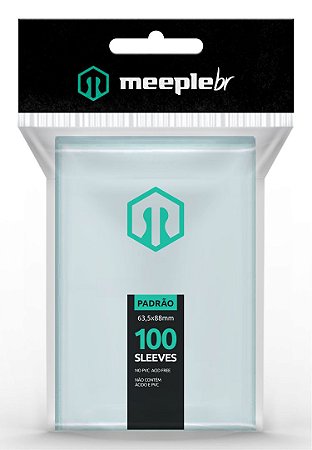 Sleeves Premium Padrão (63,5 mm x 88 mm)  - Meeple BR