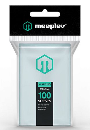 Sleeves Premium Mini Euro  (45mm x 68 mm) - Meeple BR