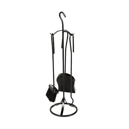 Kit de Limpeza para Lareira PP Cabo de Ferro 3 Peças