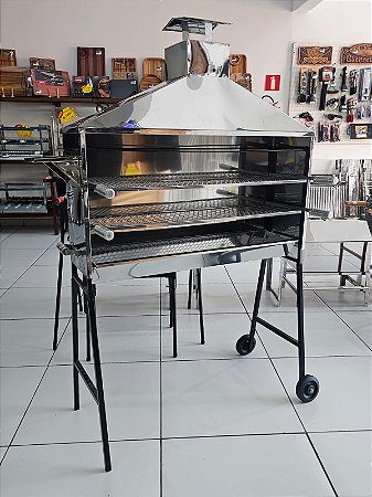 Churrasqueira de Espetinhos em Inox com Coifa