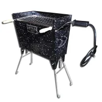 Churrasqueira Apolo Hybrid Esmaltada - Carvão ou Elétrica