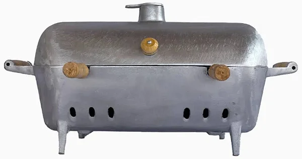 Churrasqueira Redonda Grande à Bafo Polida