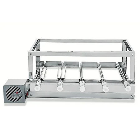 Kit Espetos Giratórios Fixo para Churrasqueira