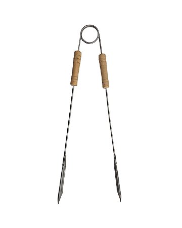 Pegador Reforçado Inox com Cabo de Madeira