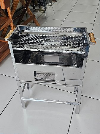 Churrasqueira de Espetinhos em Inox Mini