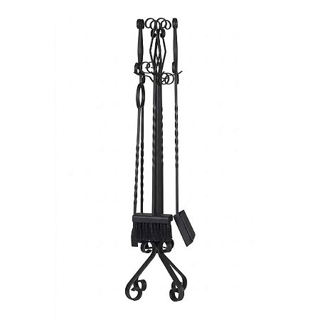 Kit de Limpeza para Lareira G Cabo de Ferro 4 Peças