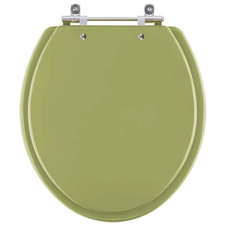 Assento Sanitario Poliester Convencional Oval Verde Itapoa para vaso Celite