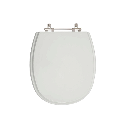 Assento Sanitário Poliester Aspen Cinza Real para vaso Deca