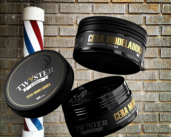Cera Modeladora Twister Barber 150g com 12 unidades