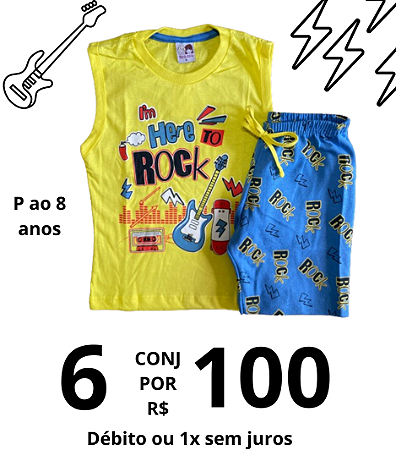 kit 6 CONJUNTOS POR R$100,00