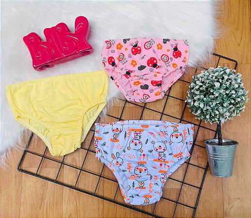 KIT 3 CALCINHA R$10,00