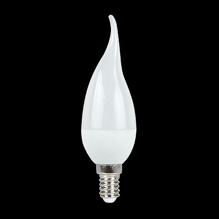 Lâmpada vela 4,8W 3000K branca quente bivolt E14 - Vany