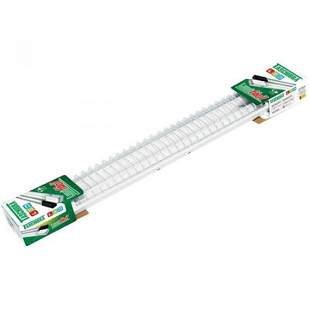 Luminária aletada 2X9,9W (total 19,8W) 6500K branco frio bivolt (calha disponível somente na cor branca)