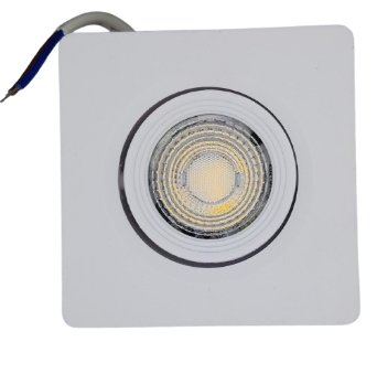 Spot direcionável LED 3W quadrado embutir bivolt (CTB)