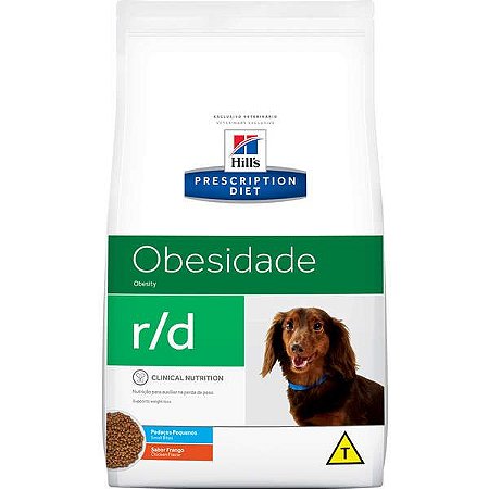 Hills Prescription Diet Cães Obesidade R/D Raças Pequenas 1,5kg