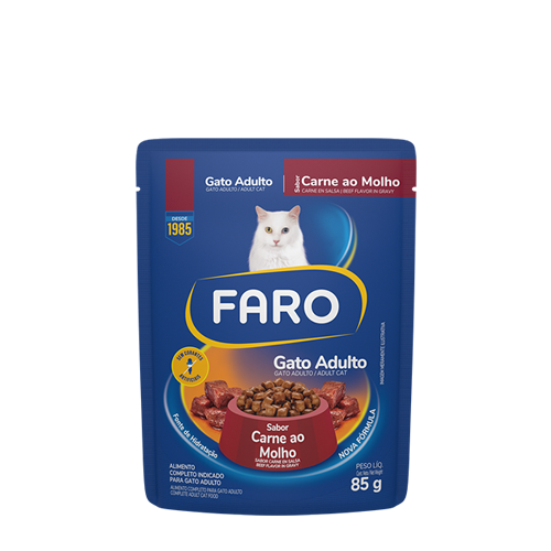 Sache Faro Gatos Adultos Carne 85g