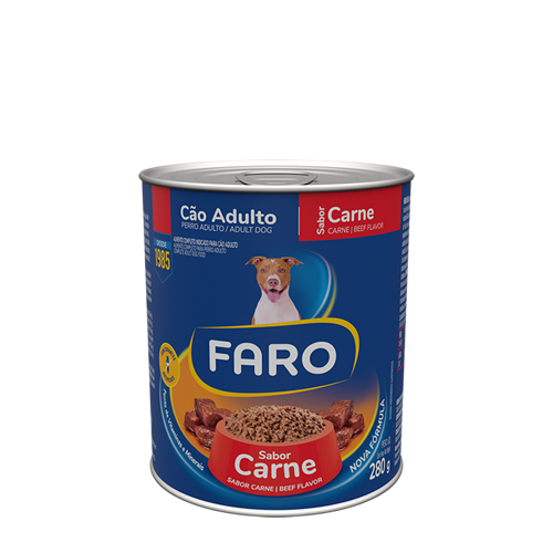 Faro Cães Adultos Carne 280g